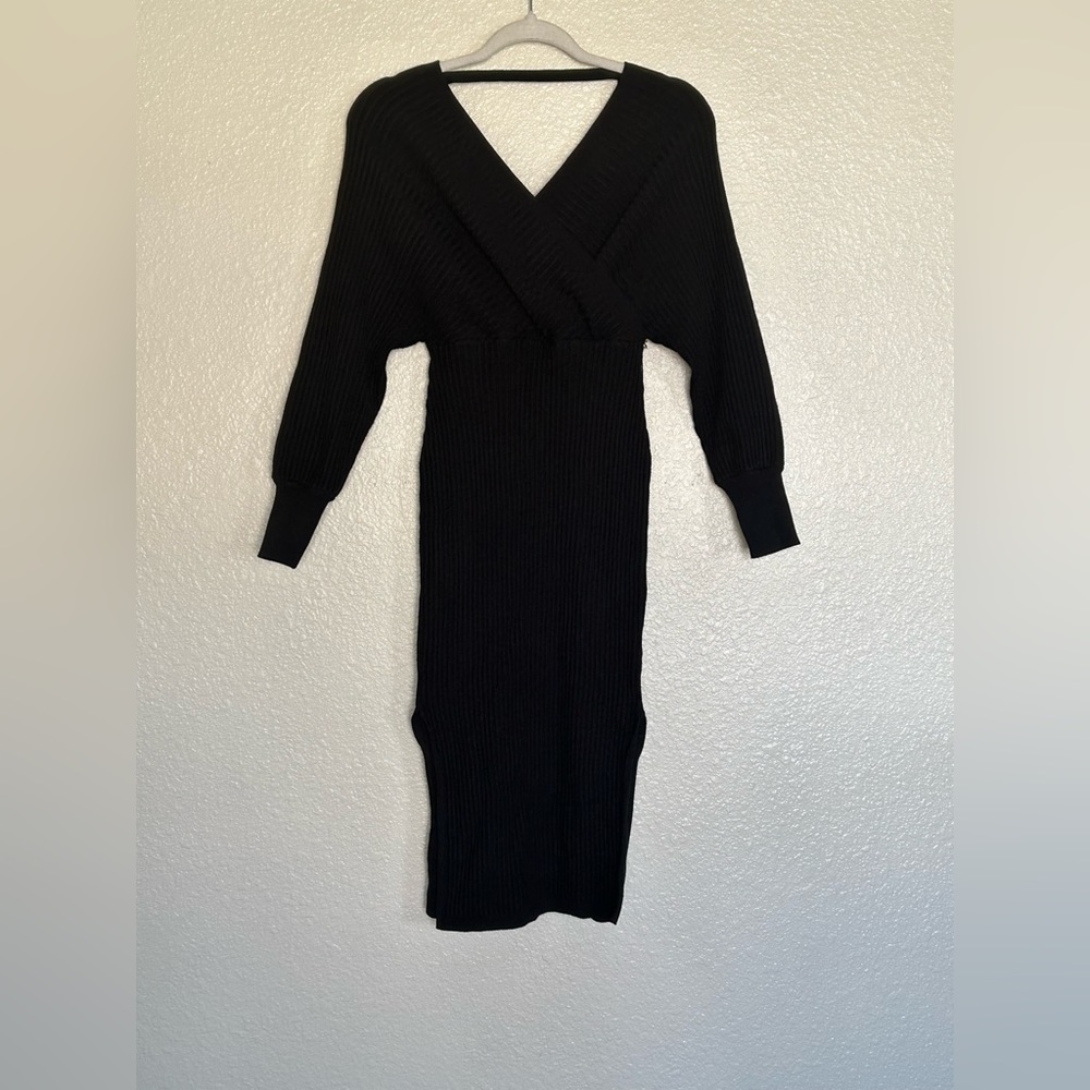Immodel Black Long sleeve Dress Sz. M